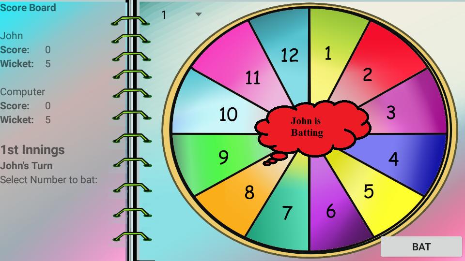 School Book Cricket