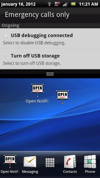Open Notifications