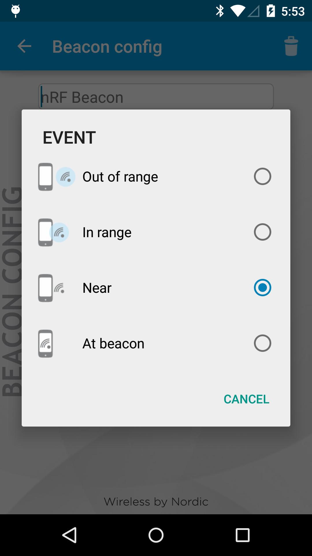 nRF Beacon