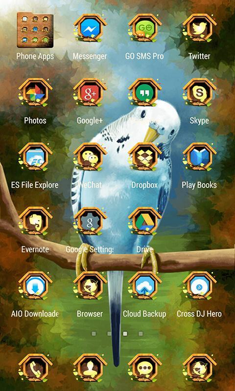 Cute Bird Launcher Theme