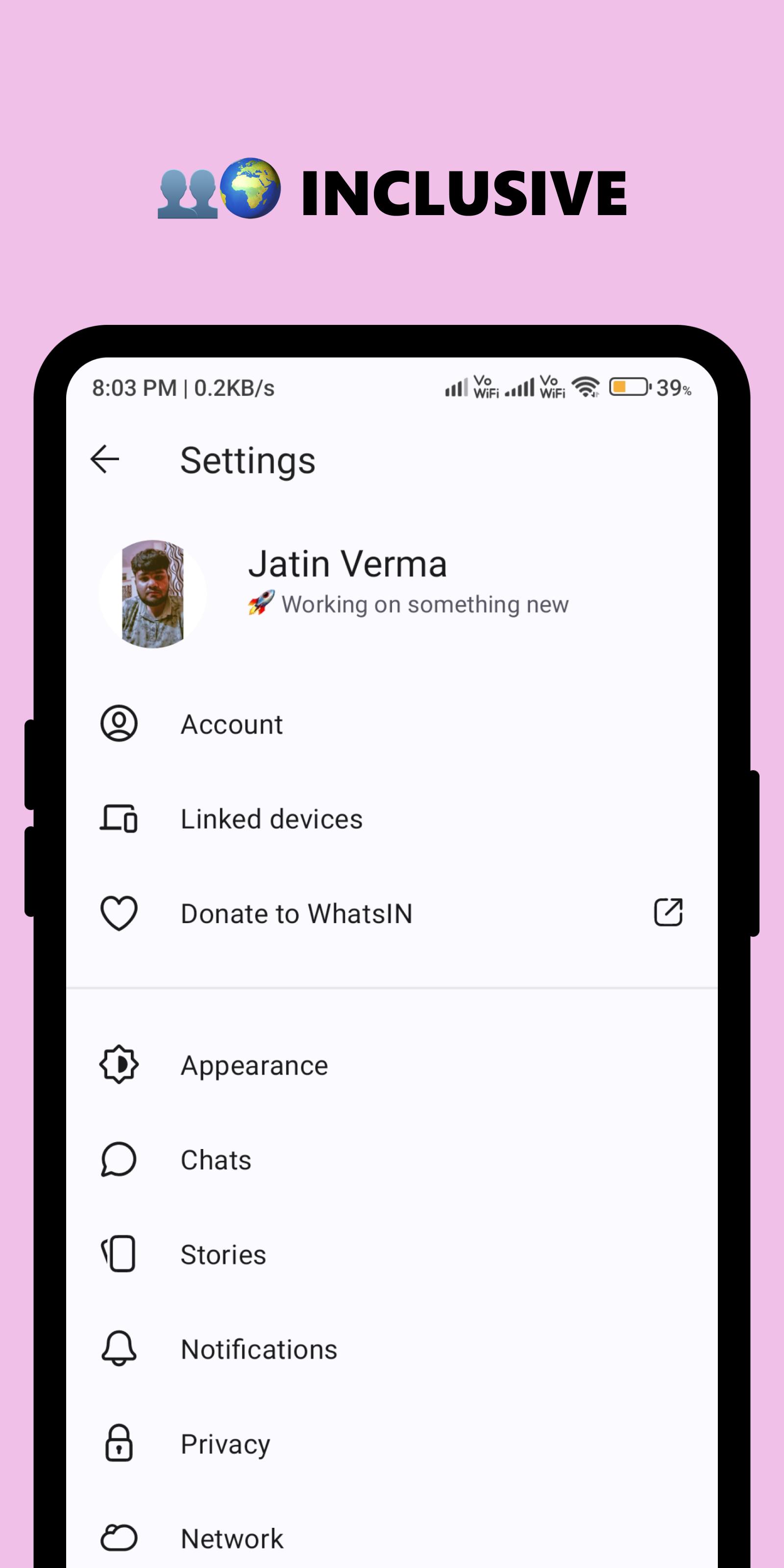 WhatsIN Messenger