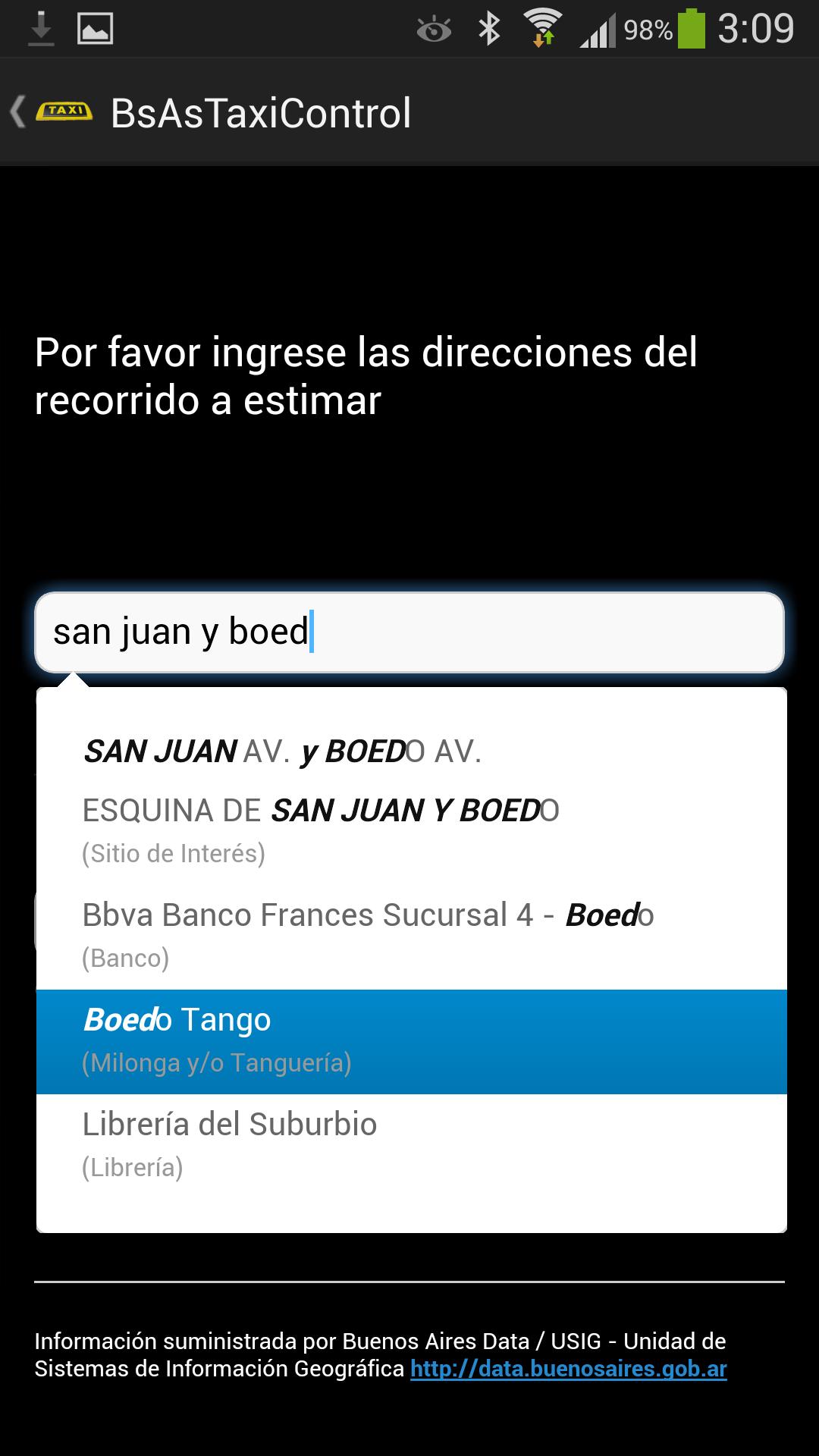 Buenos Aires Taxi Control