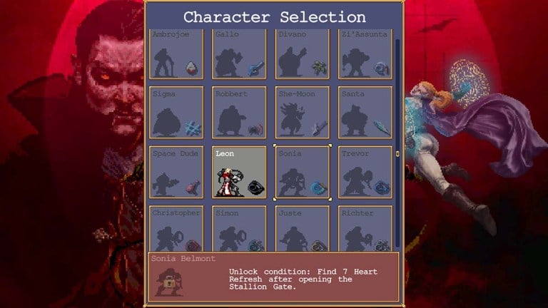 뱀파이어 생존자의 Sonia Belmont 잠금 해제 방법 Ode Ode Ode to Castlevania