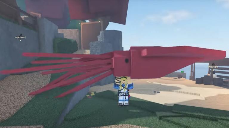 Cómo atrapar el calamar colosal en Roblox Fisch