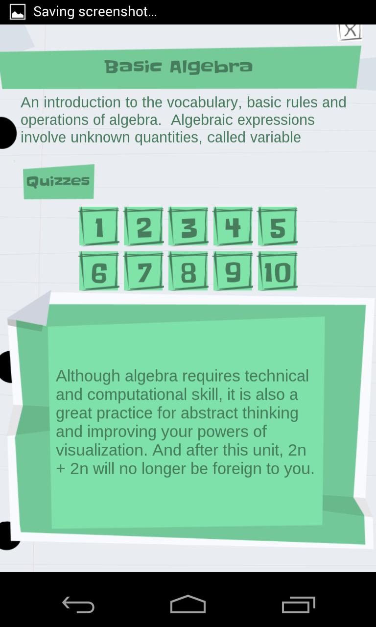 Algebra Basics