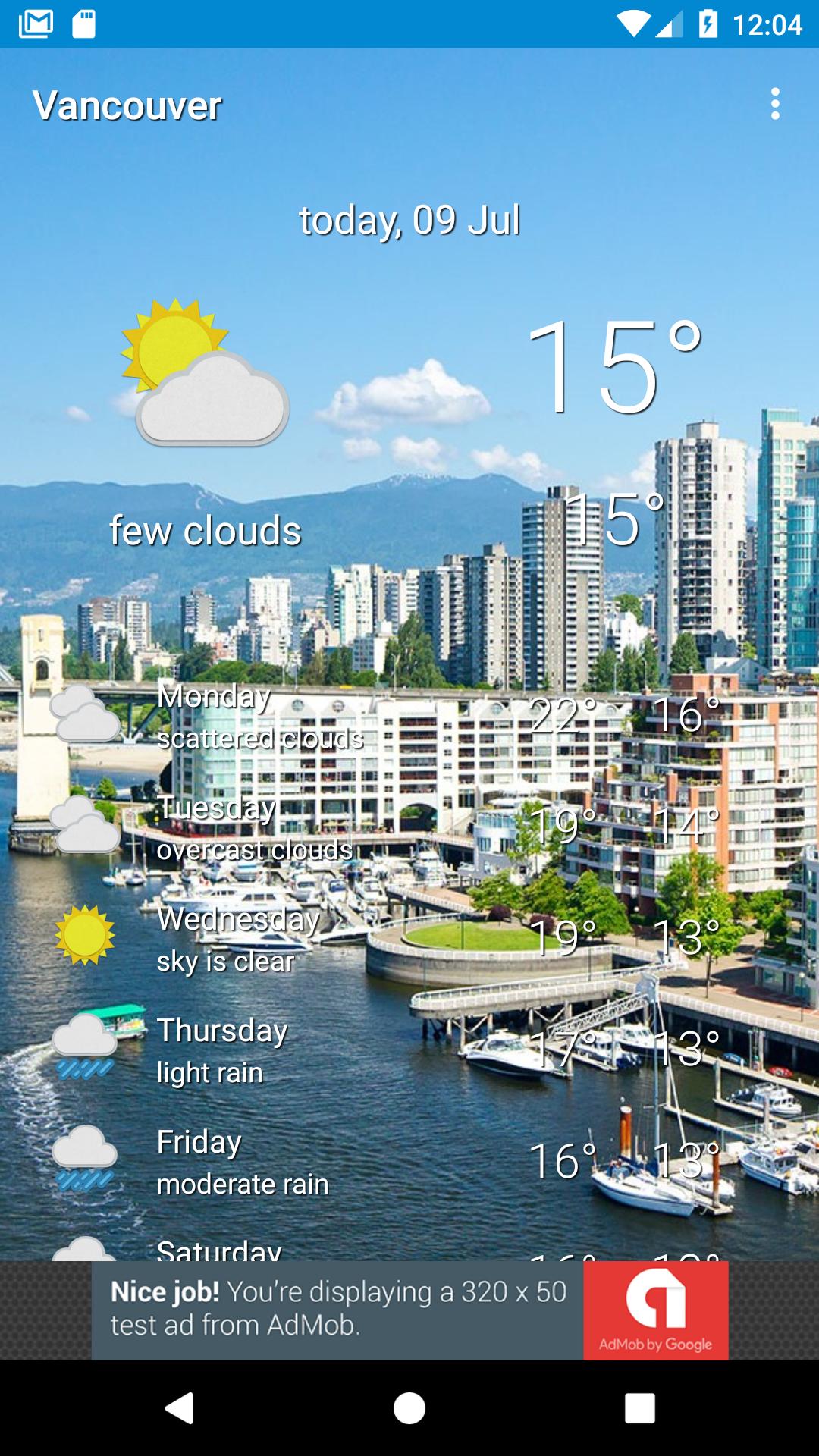 Vancouver, British Columbia - weather