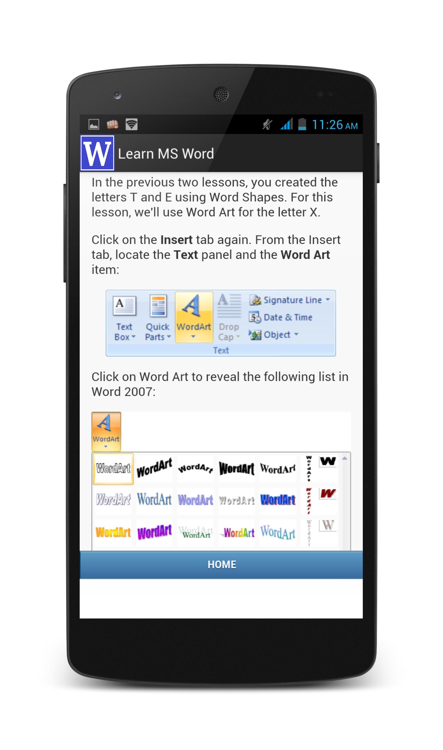Learn Ms Word Free