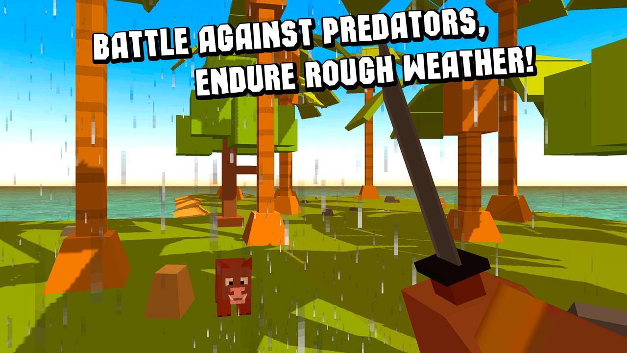 Cube Island Survival Simulator