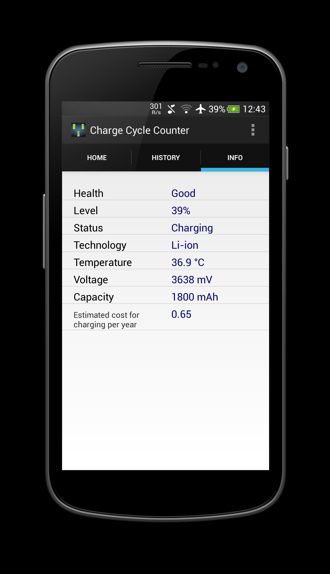 Charge Cycle Battery Stats