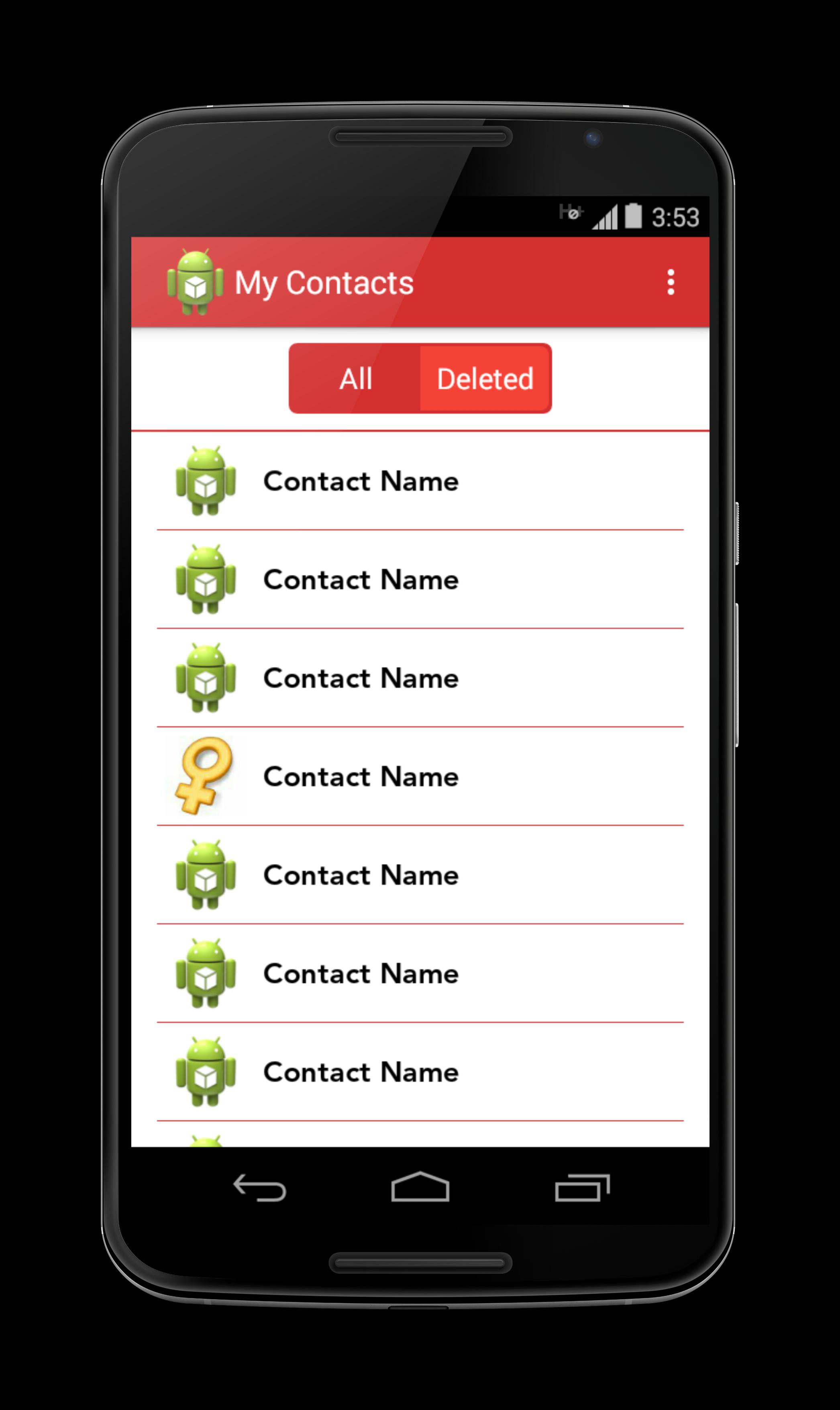 Deleted Contacts