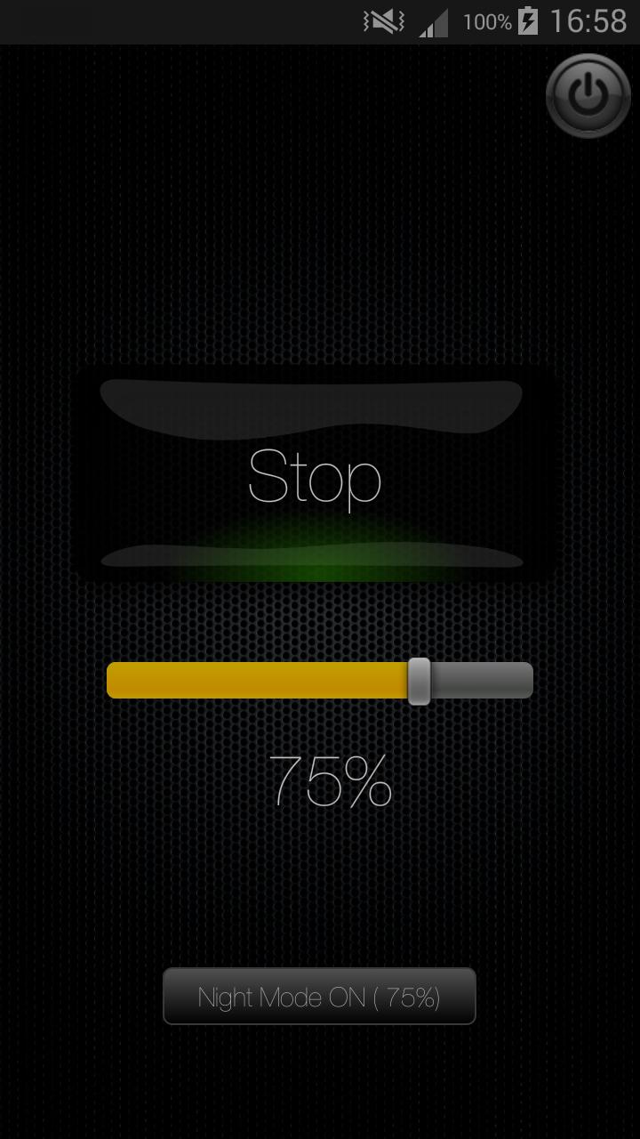 Screen Night Mode Brightness