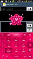 GO Keyboard Pink Hearts Theme
