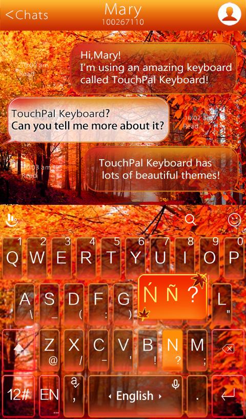 TouchPal Fall Keyboard Theme