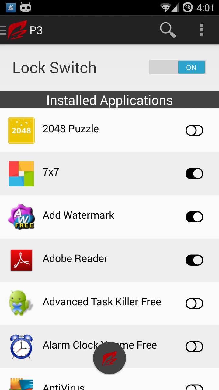 P3 Free Secure Applocker