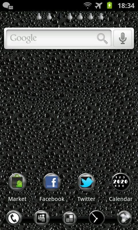 Black Tears GO Launcher Theme