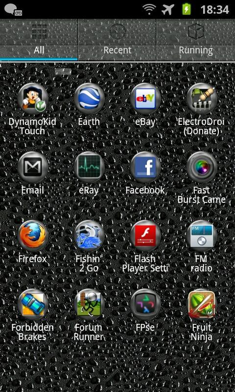 Black Tears GO Launcher Theme