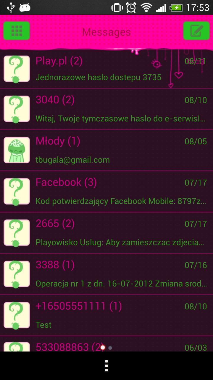 GO SMS Zombie Girl Theme