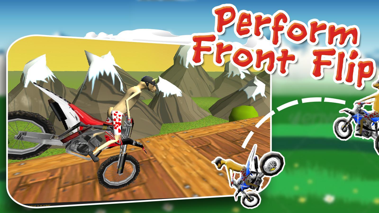 Dirt Bike Llama Stunt Rider 3D