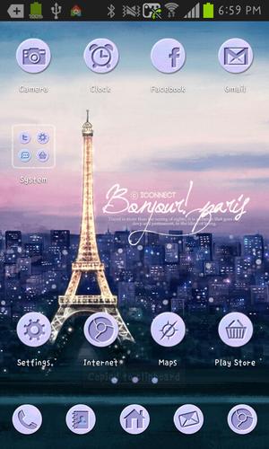 Paris go launcher theme
