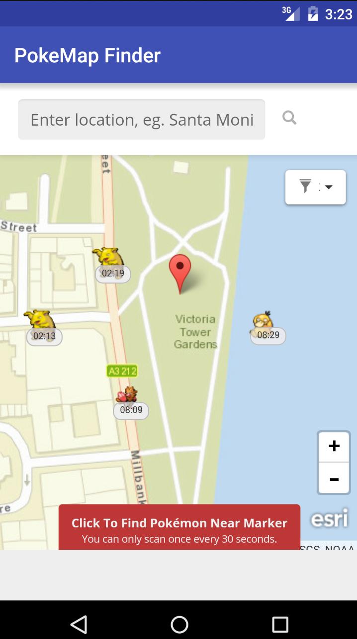 PokeMap Finder for Pokemon Go