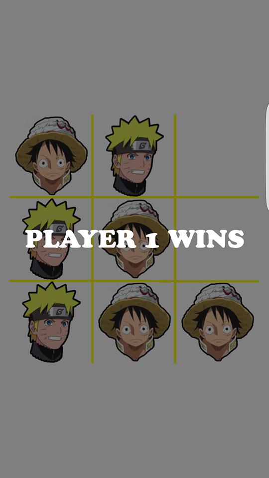Tic Tac Toe - Luffy Vs Naruto