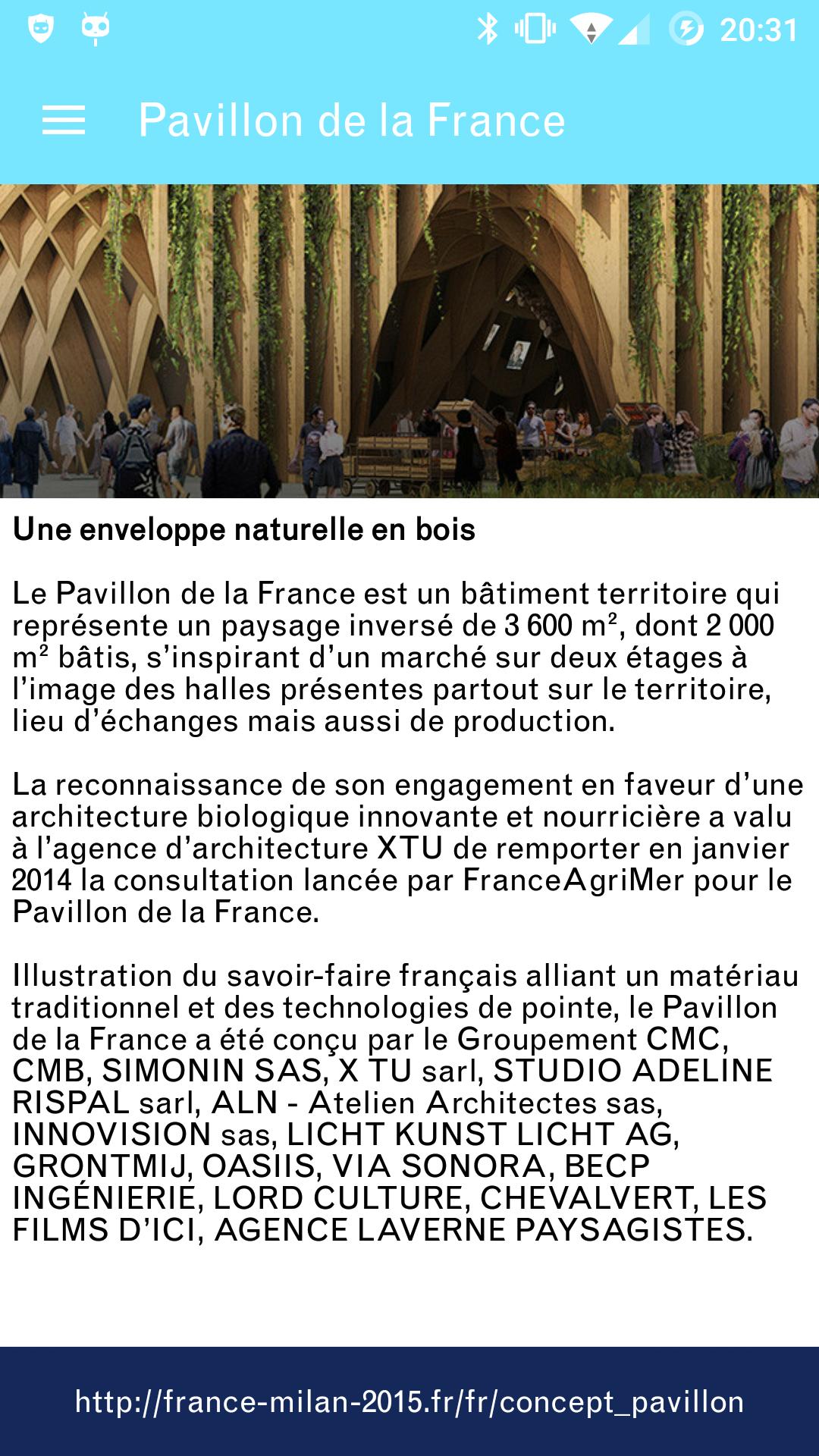 Pavillon de la France Milan