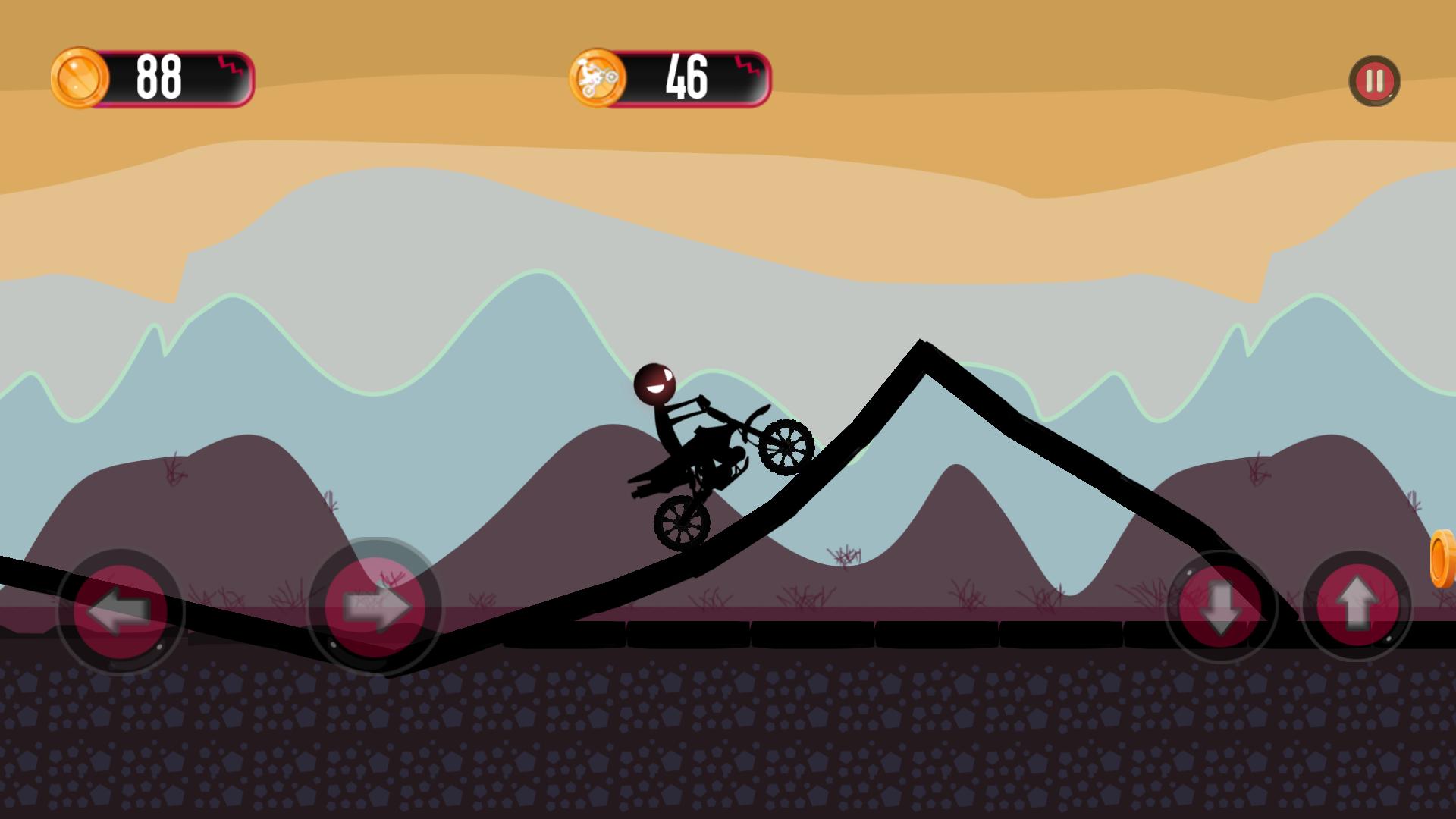 stickman jungle motobike race
