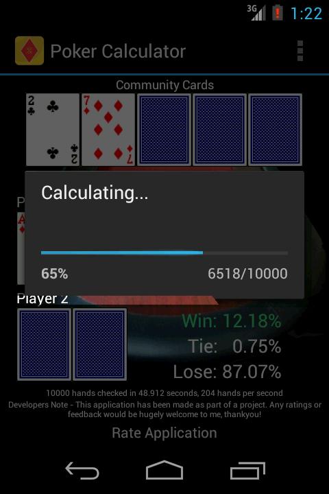 Poker Hand Odds Calculator