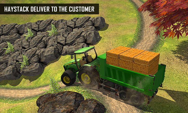 Offroad Farm Tractor Driving