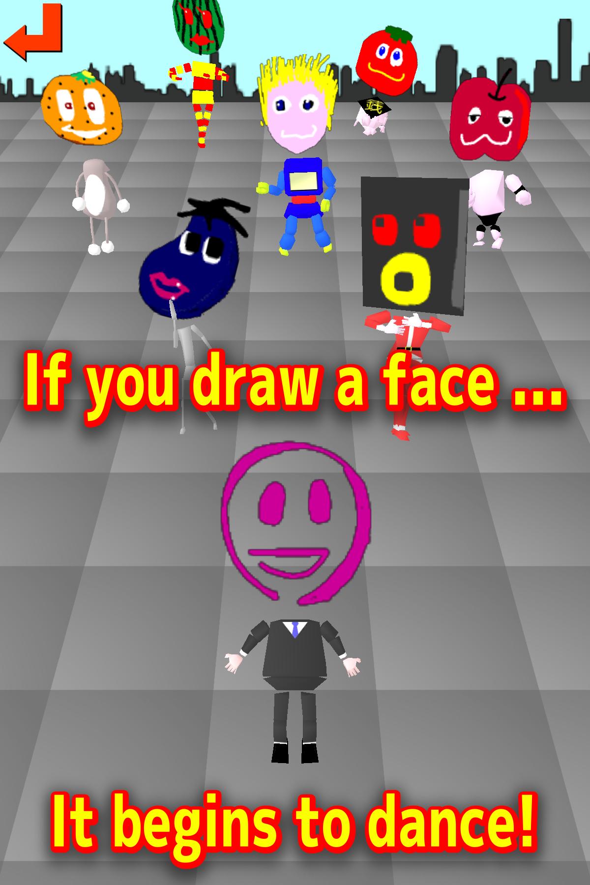 Draw->Dance! Drawing the face