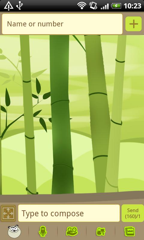 GO SMS Pro Bamboo Panda Theme