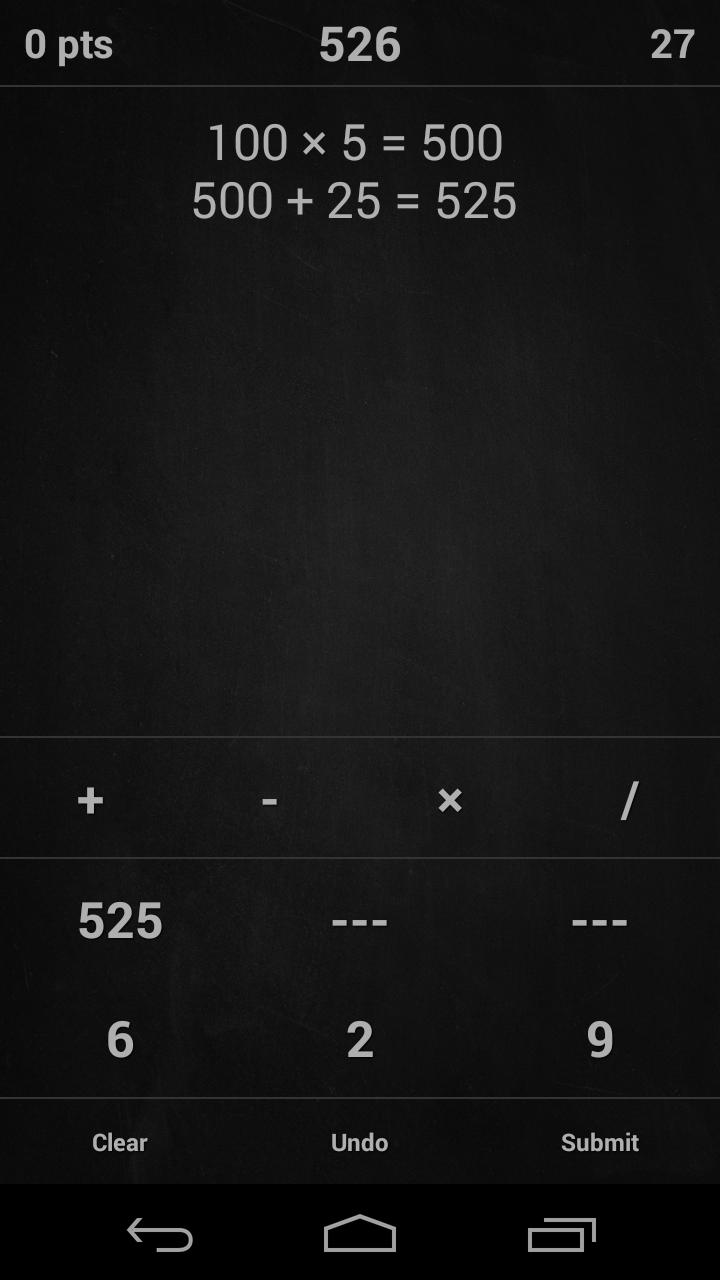 Countdown Numbers Game