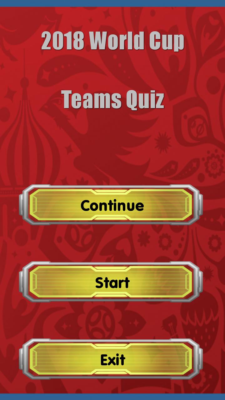 2018 World Cup Teams Quiz