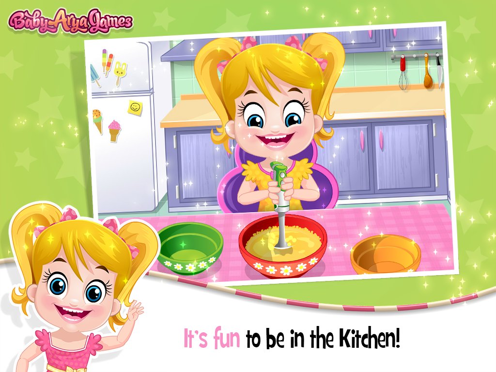 Baby Arya in Kitchen