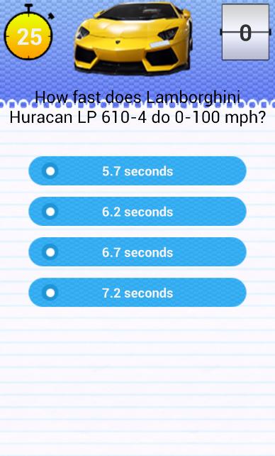 Quiz for Italy SA Supercar Fans