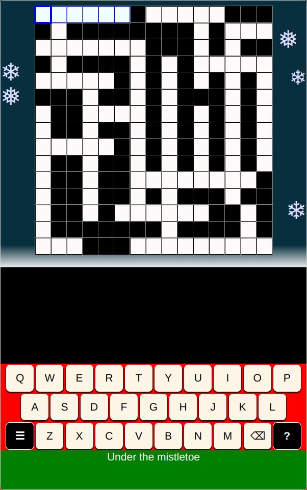 Easy Christmas Crosswords