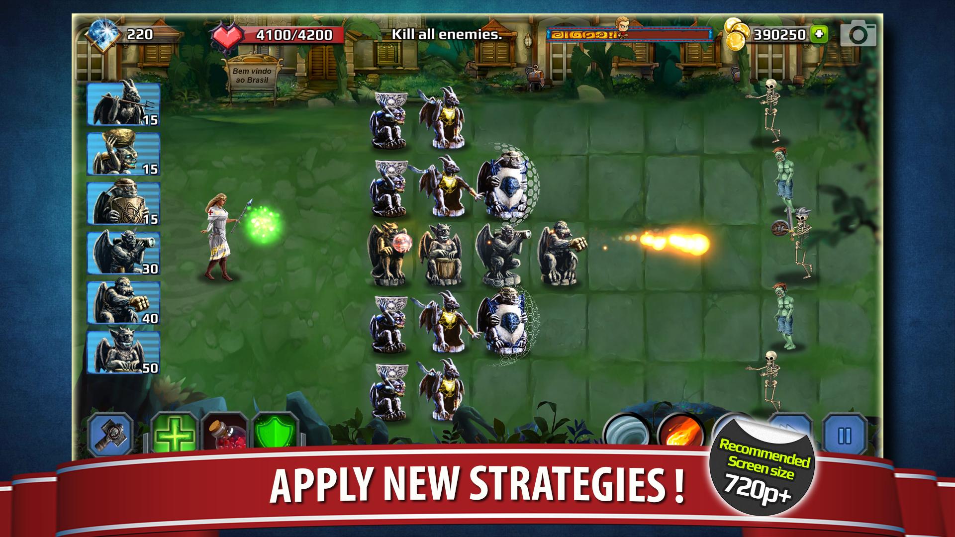 Heroes TD:Gargoyles vs Zombies