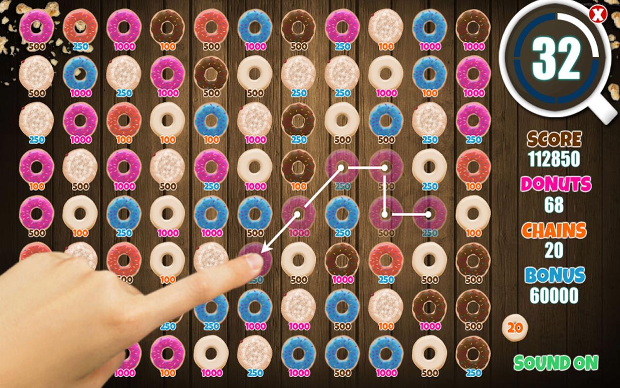 FREE Donut Swipe Match 3 Game