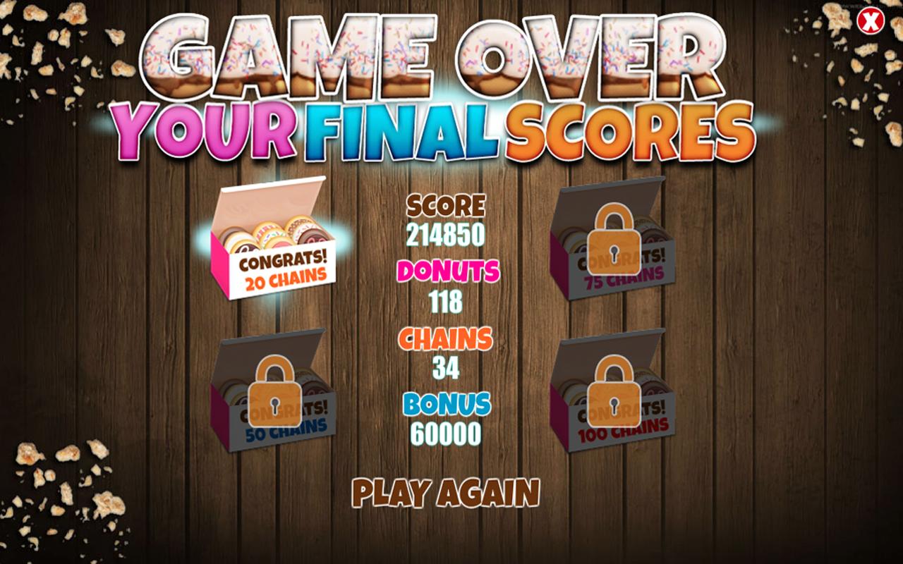 FREE Donut Swipe Match 3 Game