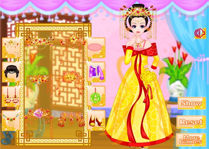China princess games for girls