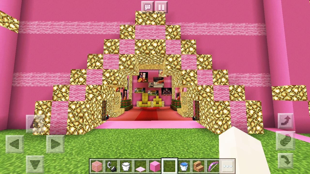 Pink Diamond Princess Castle MCPE Girl Game