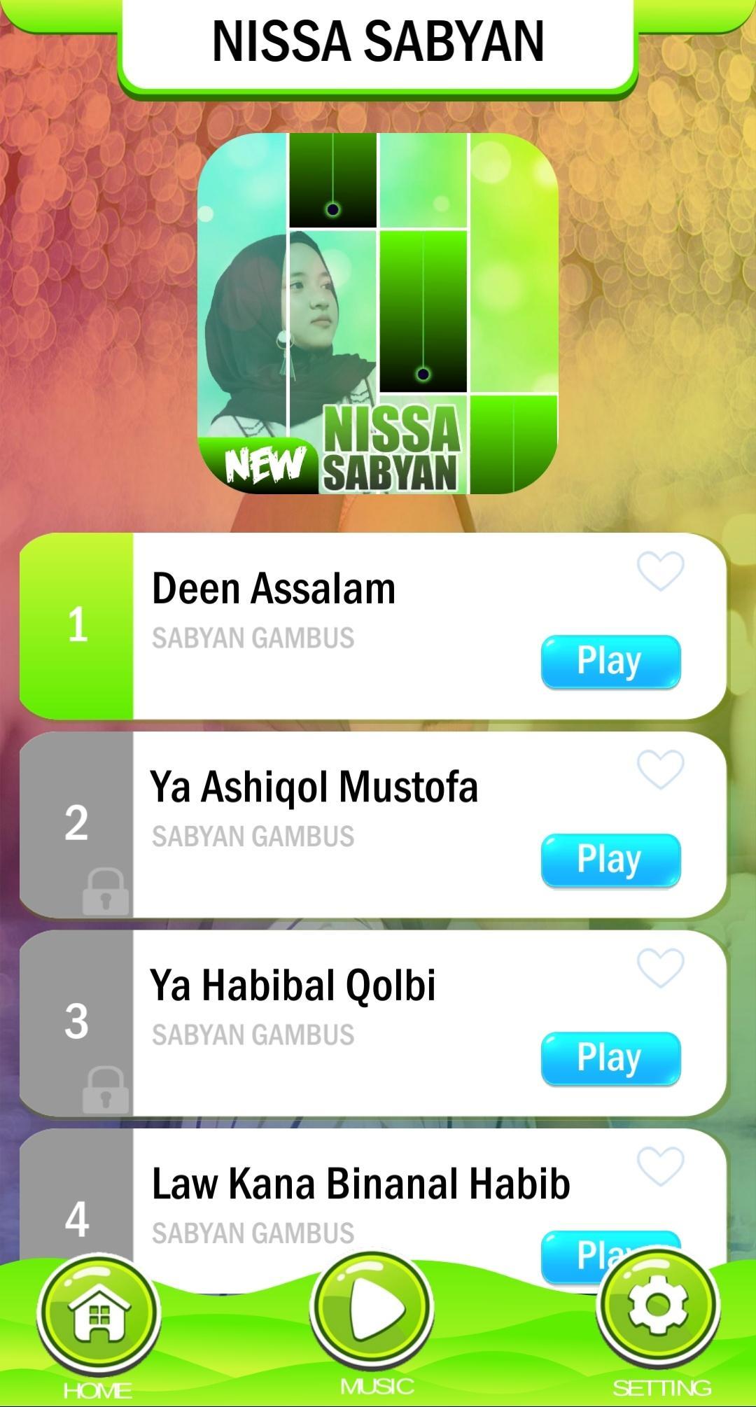 Nissa Sabyan Piano Tiles