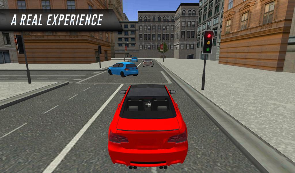 3D Sports Car Driving In City