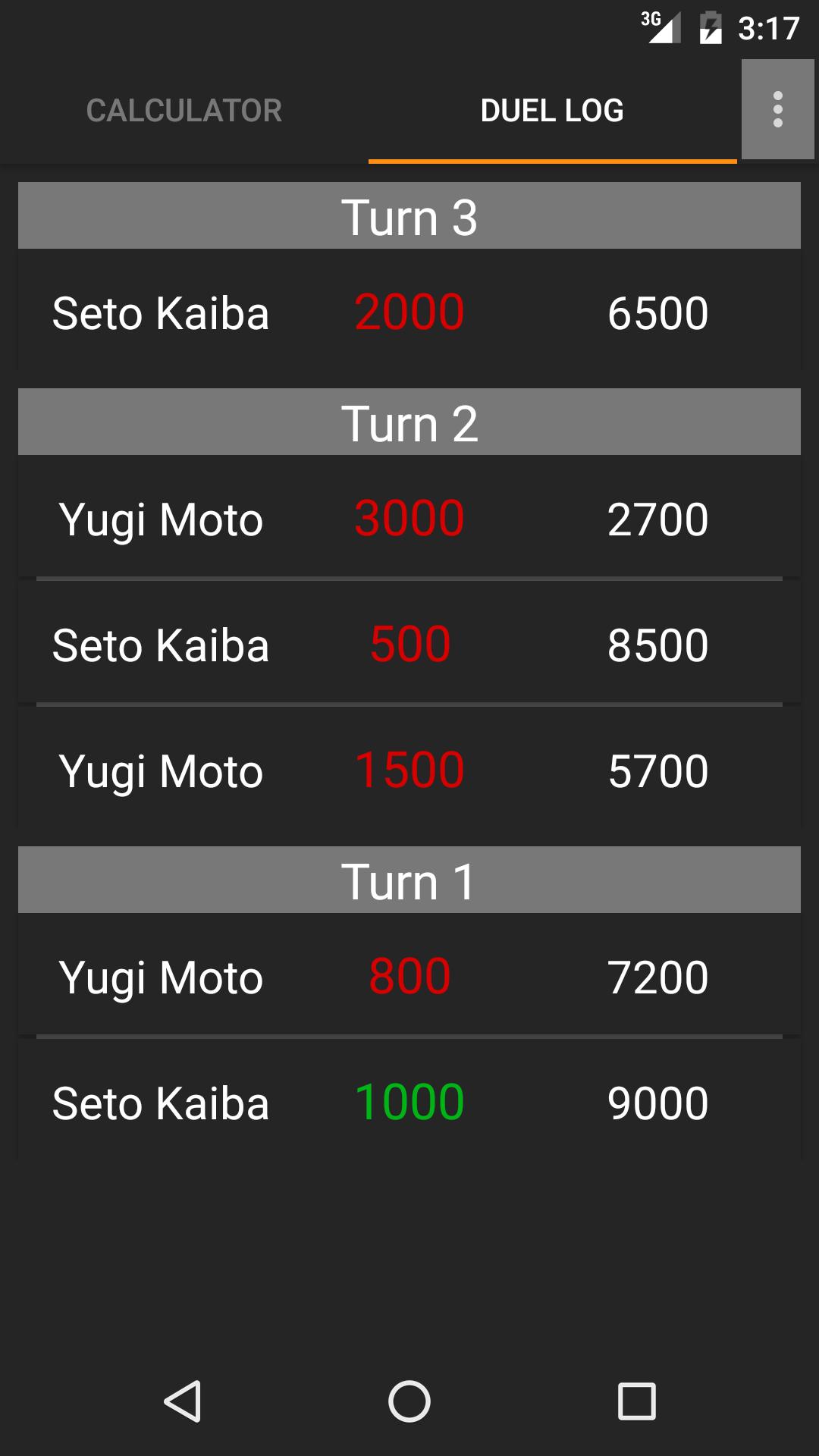 SideDeck Life Point Calculator