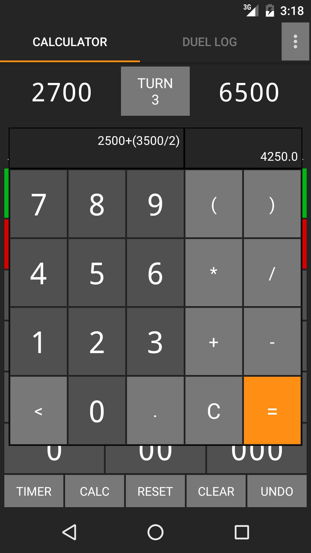 SideDeck Life Point Calculator