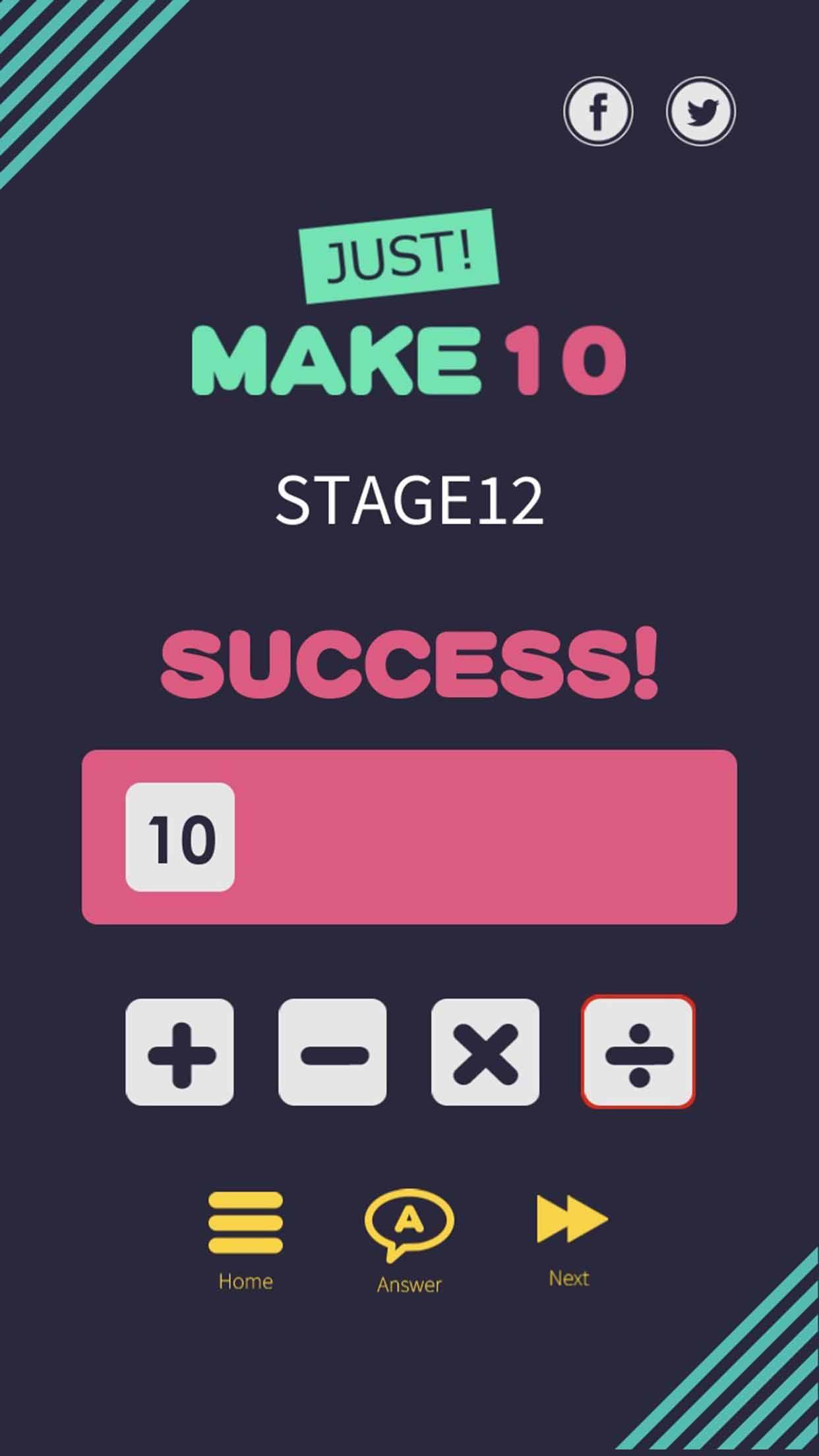 Just make 10 - Math games
