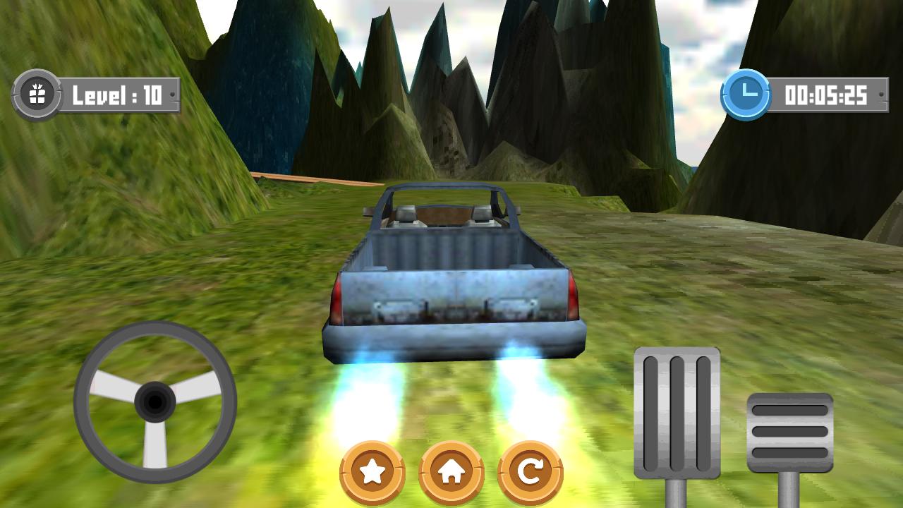 Car Hill Drive Excited 3D