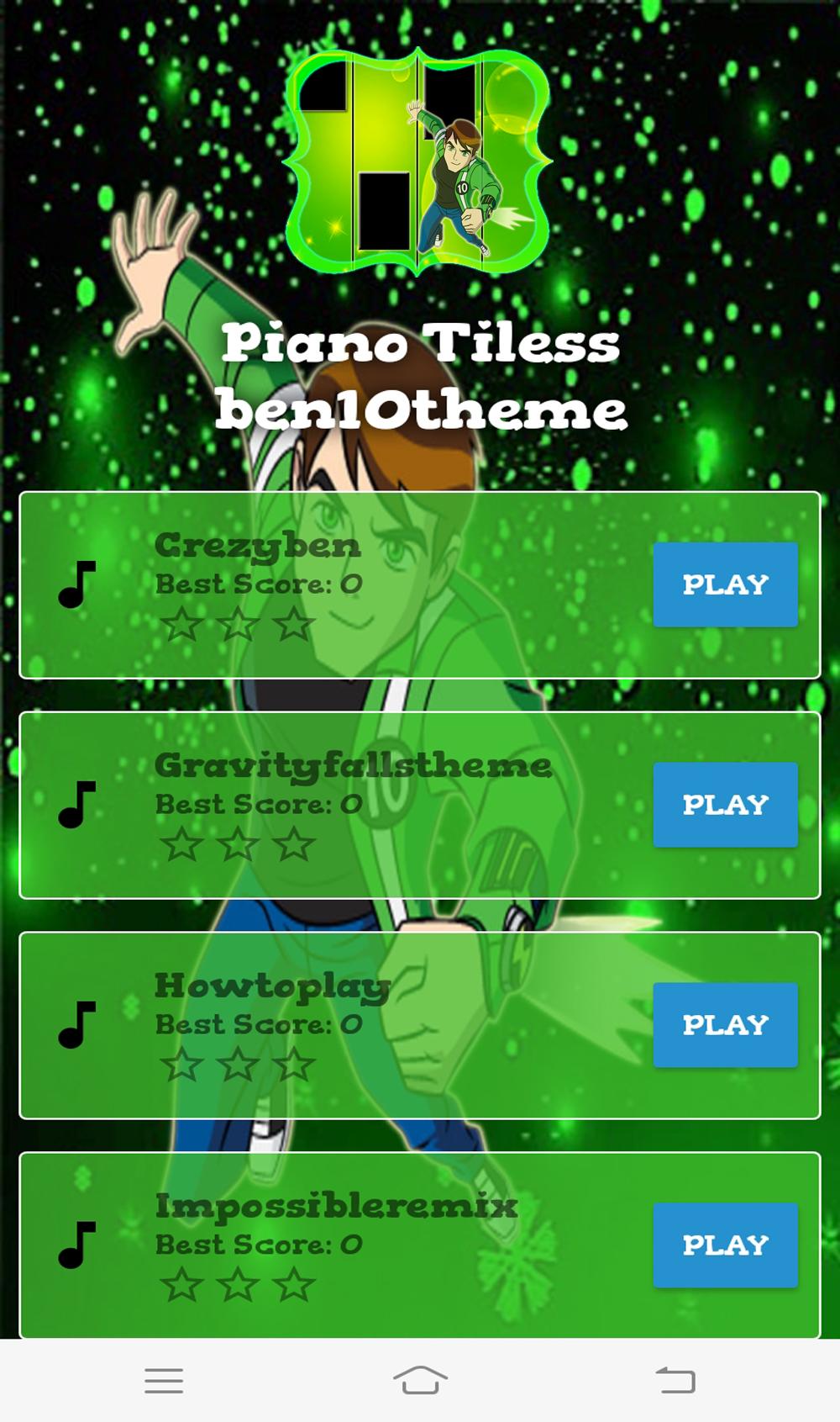 ben10 piano legend