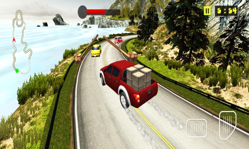 Hill Climb Cargo Truck Driver