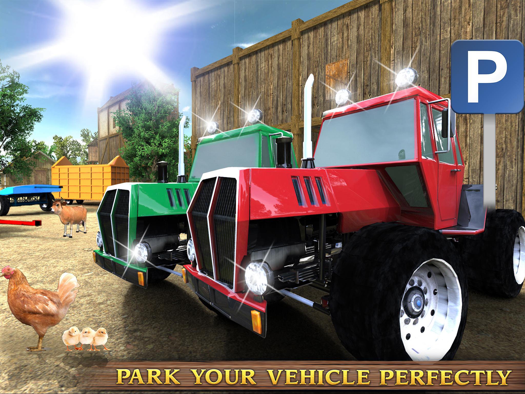 Tractor Farm Driving & Parking
